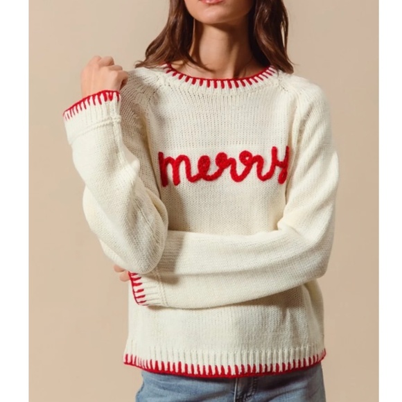 So Me “ Merry 2 “ So Me Merry Christmas Sweater 57A - Picture 2 of 6